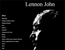 Tablet Screenshot of johnlennon.cz